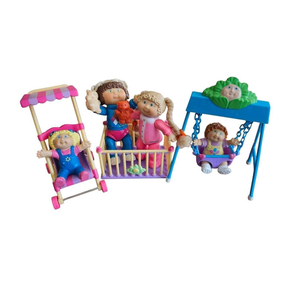 Cabbage Patch Kids Crib Swing Stroller 1984 Vintage